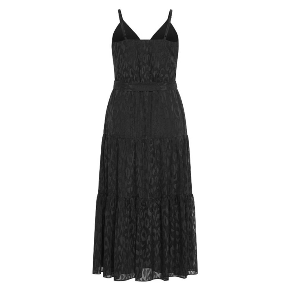 NWT City Chic Maxi Trixie Black Leopard Print Faux Wrap Dress Size XL - Picture 7 of 9